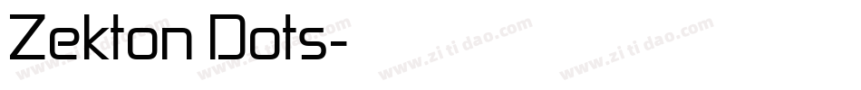 Zekton Dots字体转换